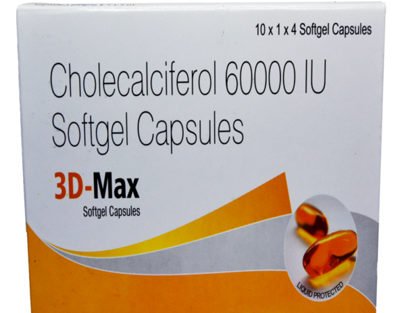 3D Max- Cholecalciferol I.P 60000 IU