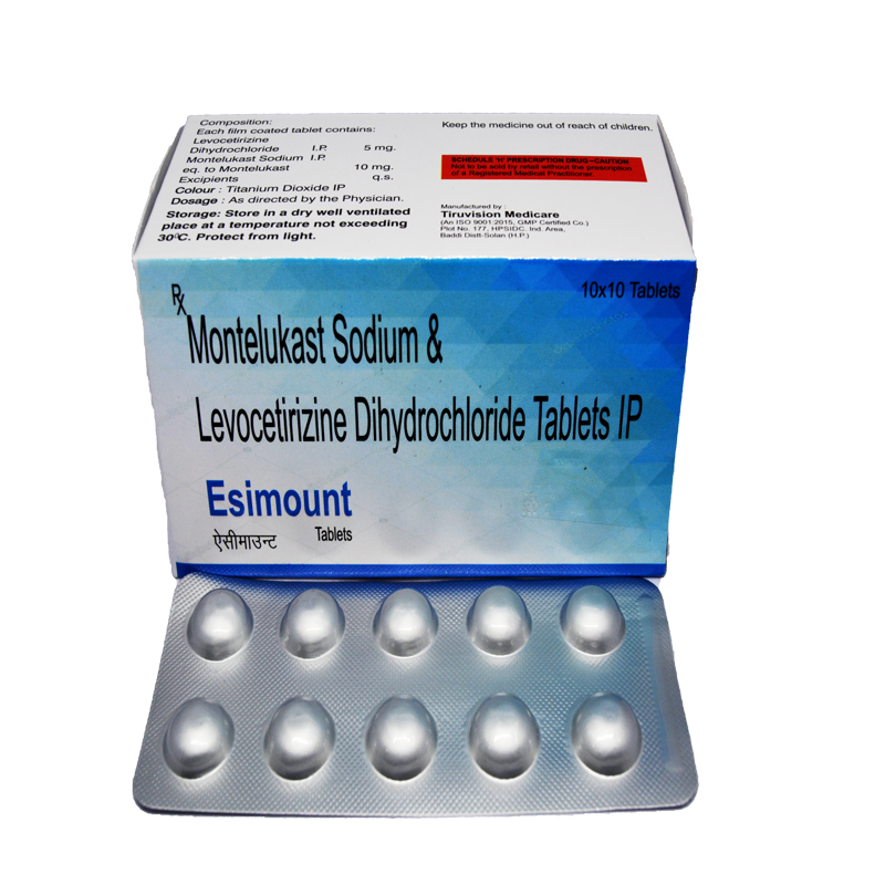 ESIMOUNT Tablets (Montelukast 4 mg and Levocetirizine 2.5 mg) - Image 2